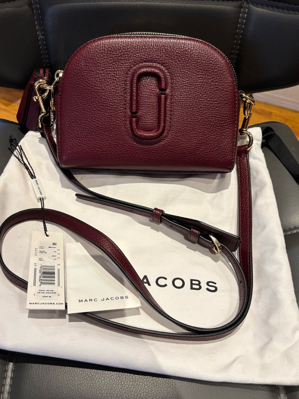 Marc Jacobs The Shutter Leather Crossbody Bag in Chianti
